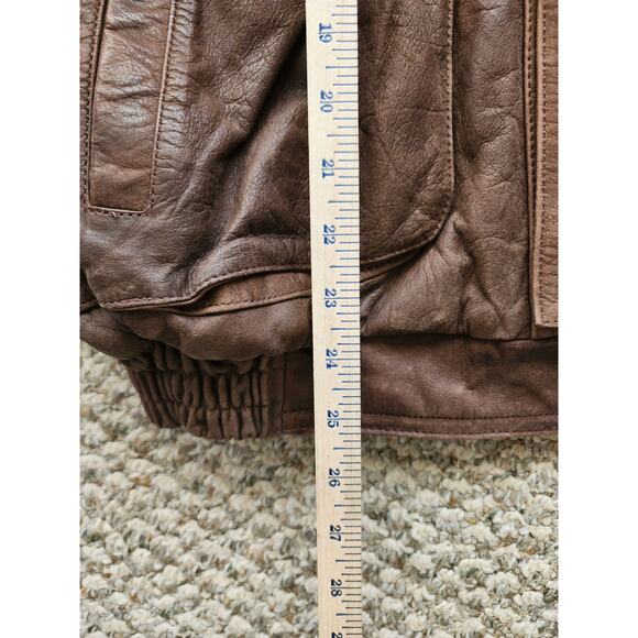 Urban Equipment Vintage Men's Large Leather Suede Aviator Jacket - Picture 9 of 11